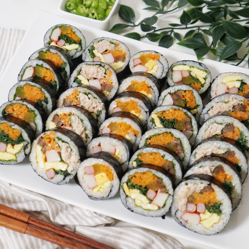 집김밥 만들기 참치김밥 부추김밥 김밥맛있게싸는법 김밥재료 점심메뉴추천 : 네이버 블로그