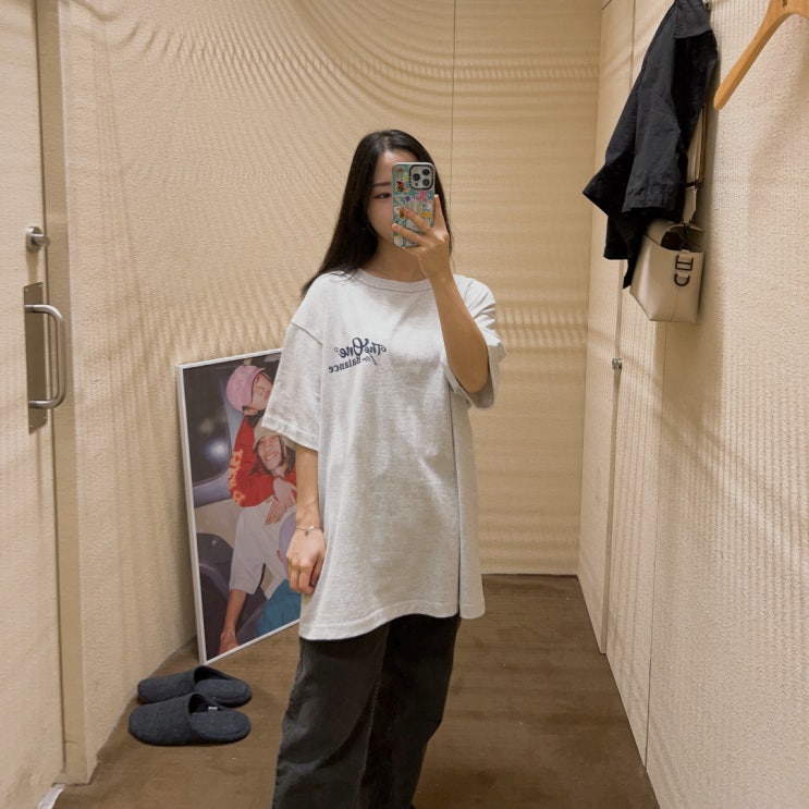 더현대서울 쇼핑 에이카 화이트(Aeca white) 오버핏 반팔티 구매후기