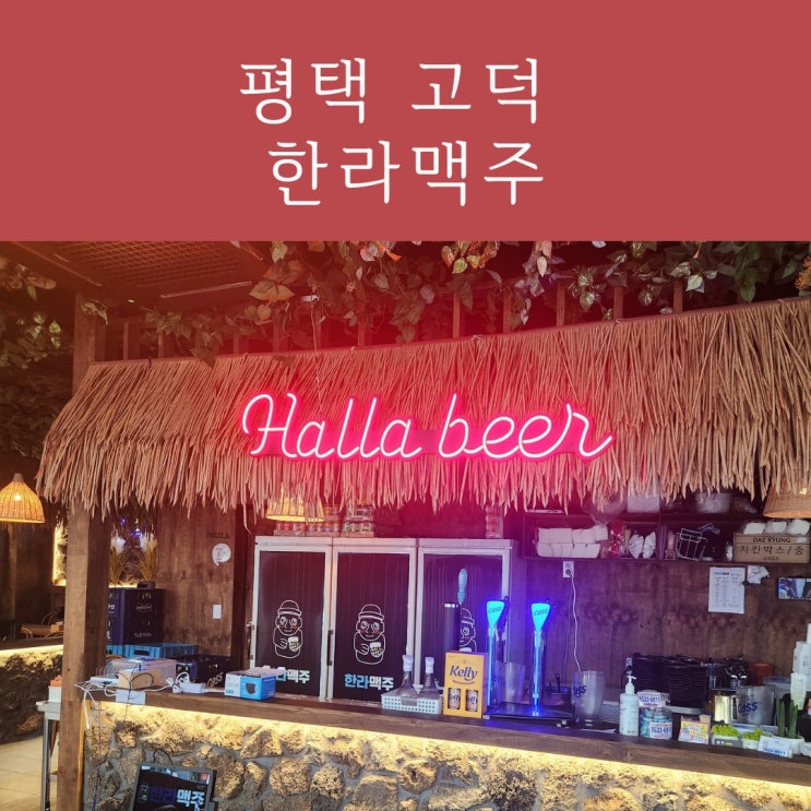  평택 술집 고덕 한라맥주 메뉴 추천