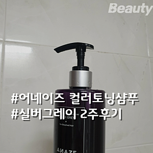 어네이즈 컬러토닝샴푸 실버그레이 기우쌤 보색샴푸, 2주사용후기 ※광고아님※