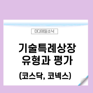 기술특례상장 유형과 평가(코스닥 코넥스) 2