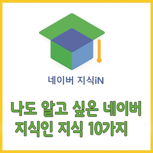  나도 알고 싶은 네이버 지식인 지식 10가지