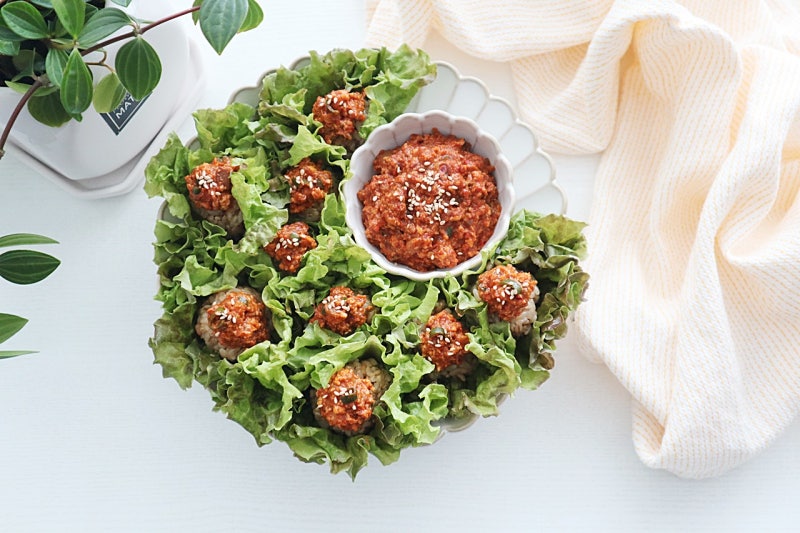 두부쌈장 상추쌈밥 도시락 참치쌈장 만들기 쌈장 맛있게 만드는법