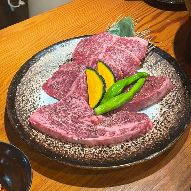  [강남 맛집] 야키니쿠 규 | 서울 소고기 맛집 신사 숯불 화로에 구워먹는 소고기 한우 등심, 안심, 와규 살치살. 신사역 소고기 회식 장소