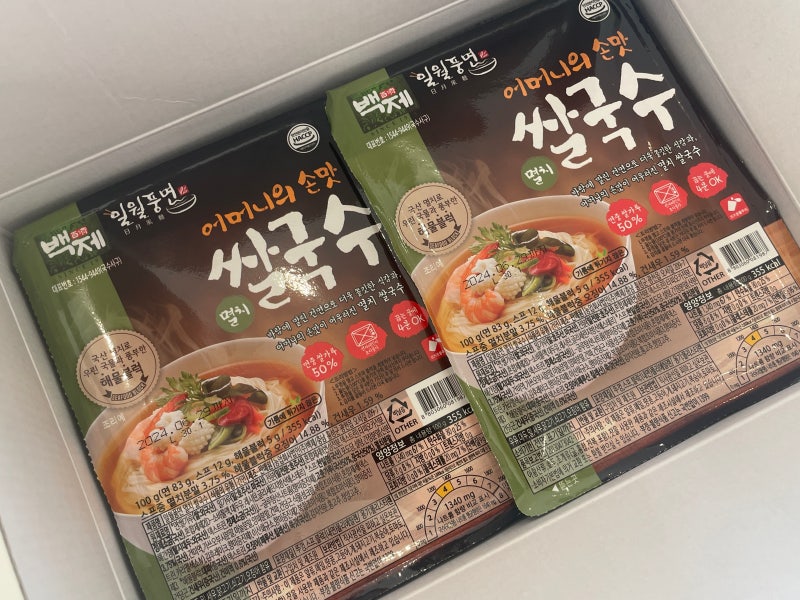 코스트코 추천 품목 간편조리식품, 백제 일월풍면 멸치쌀국수