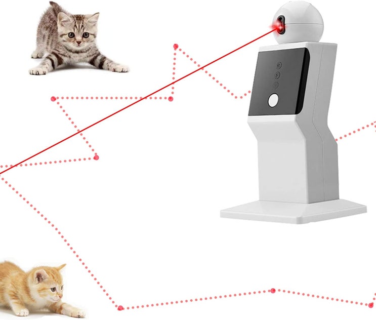 "고양이를 위한 자동 랜덤 이동 레이저 장난감 - 무한한 재미와 운동을 선사하는 대화형 아이템"