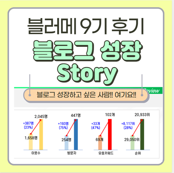  블로그 성장의 또 한 계단을 오르다 - 블러메 9기 후기