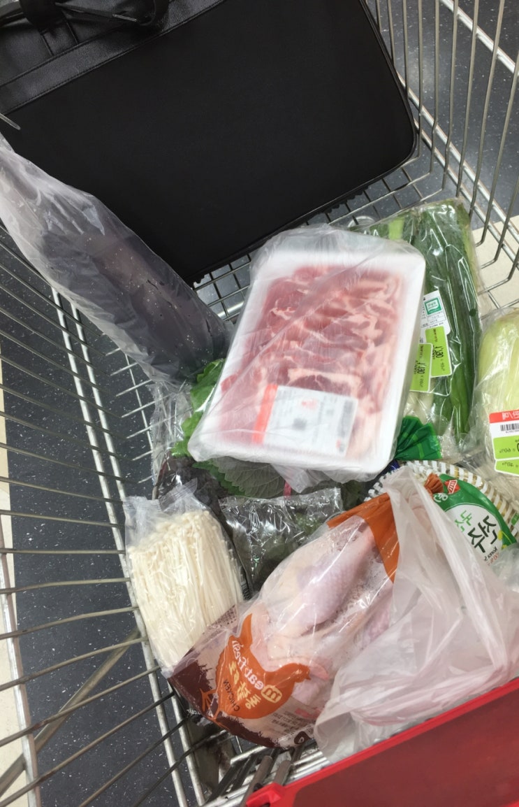  간단한 저녁메뉴 삼겹살 구워먹기 일상 밥상