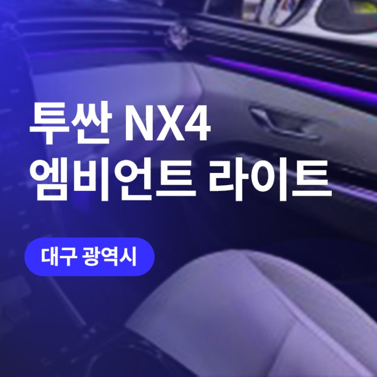  대구 비노출 엠비언트 / 투싼 nx4 엠비언트라이트 가격 마린커스텀에서 확인하기