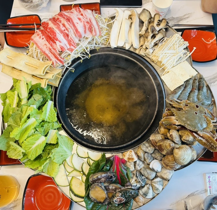  강릉 맛집. 오봉이 해물칼국수. 경포대 바다뷰 맛집. 애견동반식당.