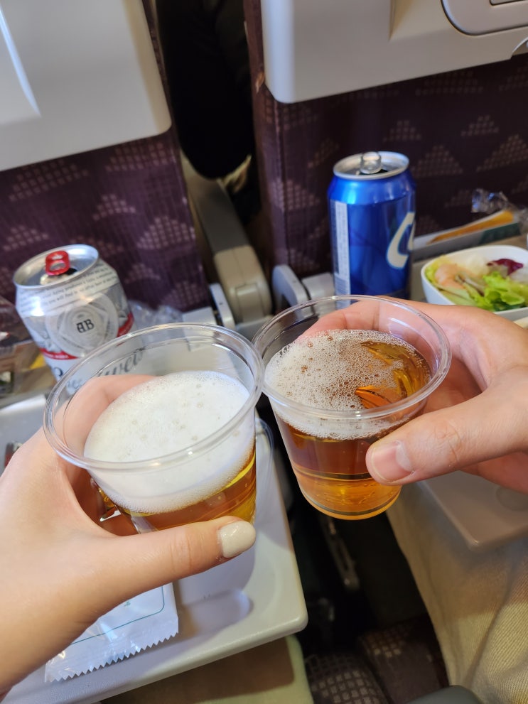  괌 비행기_대한항공 일반석타고 괌, 기내식, 괌 안토니오 공항, 4박5일 신행