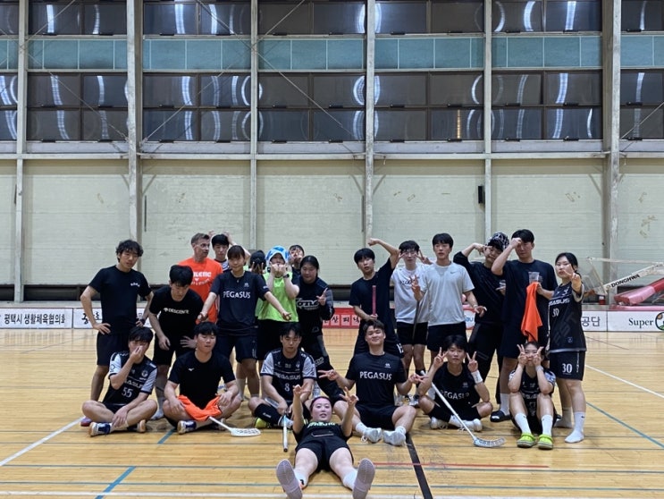  [부산 플로어볼] 부산 페가수스 플로어볼 팀 정기운동 Busan Pegasus floorball team exercise