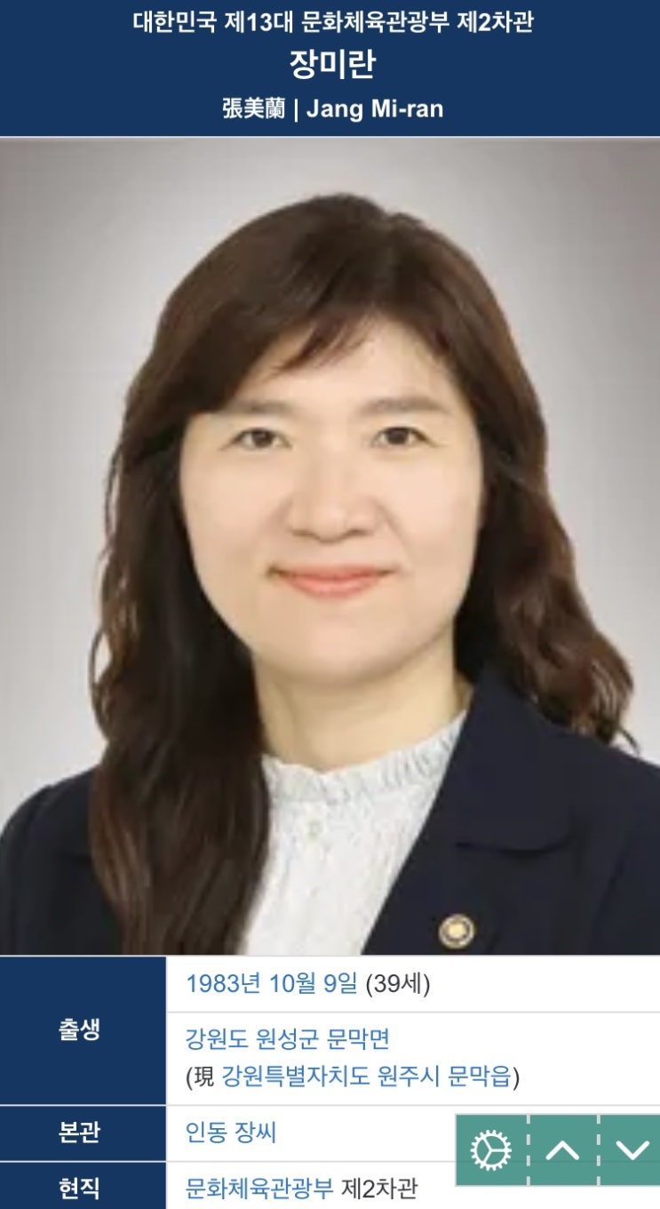 <b>장미란 차관</b> / 사주풀이.매화역수