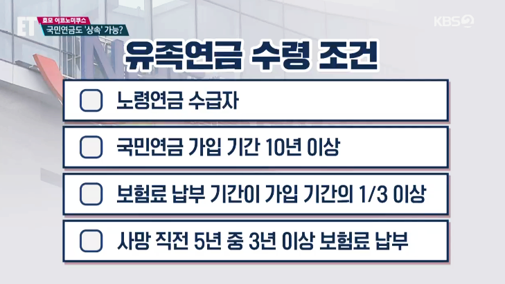  국민연금 상속, 성실히 납부하면 좋은 이유와 상속대상
