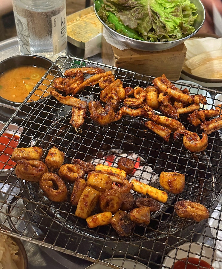  서울 성수 서울숲 뚝섬 | 내돈내산 찐 맛집 노포 감성 연탄불꼼장어 후기, 직장인 회식/점심 메뉴 추천