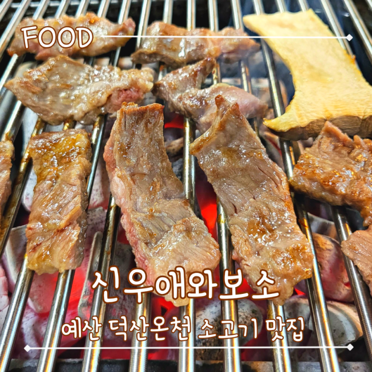  예산 덕산온천 한우 소고기,돼지고기 맛집 추천 - "신우애와보소"