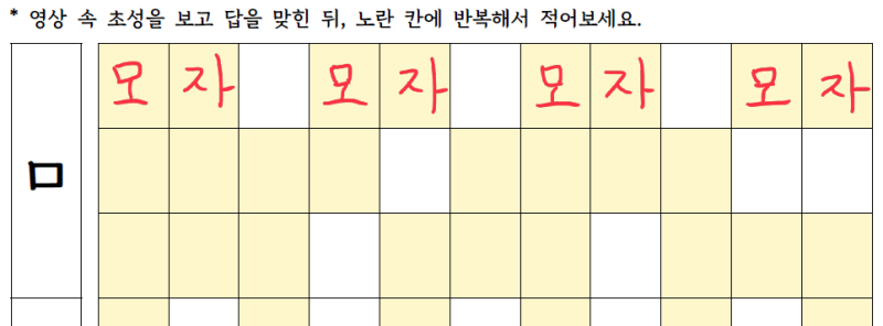 자음별 초성퀴즈 2탄(ㅁ~ㅇ) : 네이버 블로그