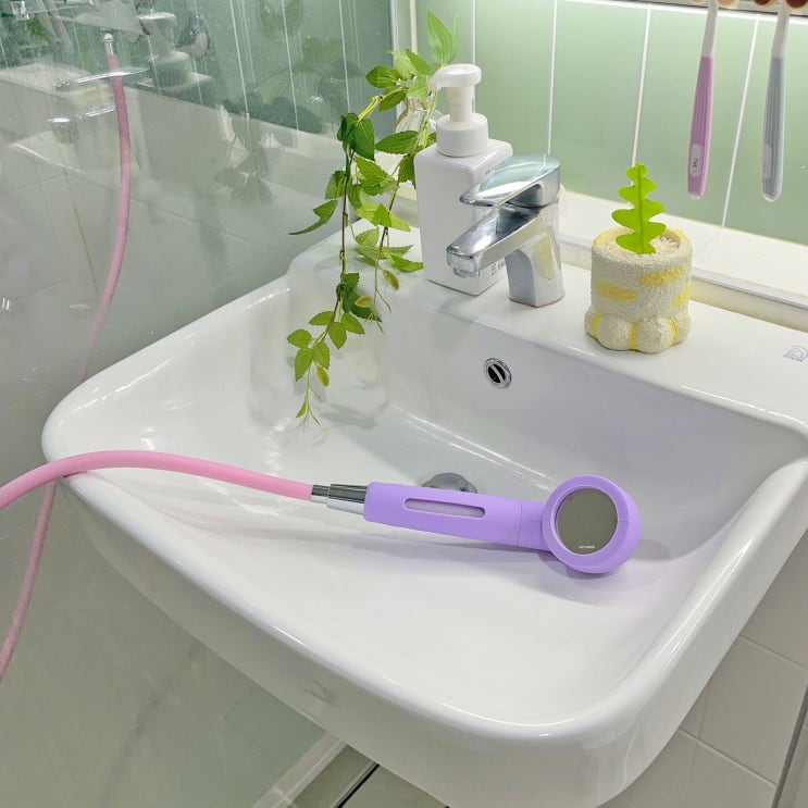 욕실인테리어 추천템 퓨어썸 컬러샤워기 샤워필터