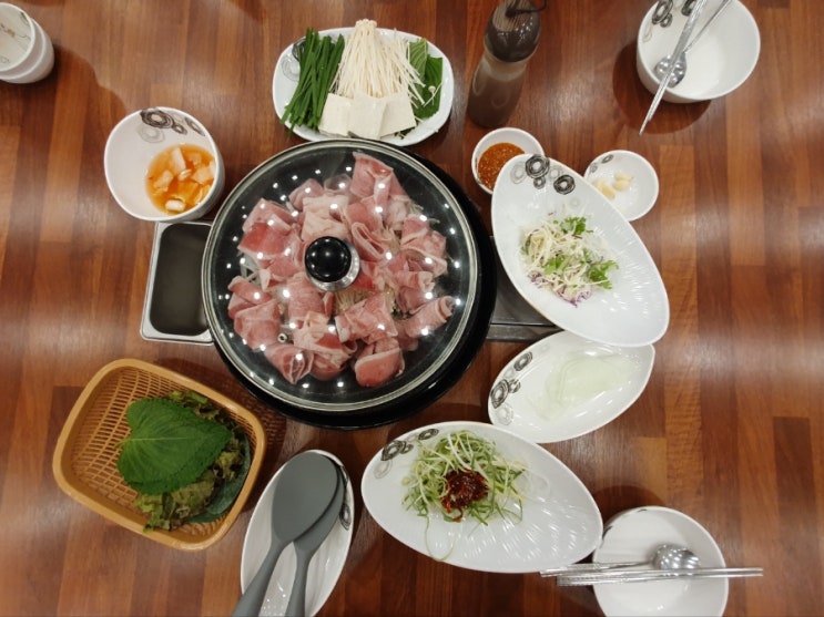 다사 오리고기 대구 대실역 맛집 장수오리 다사점 오리 주물럭 옹심이 수제비 추천