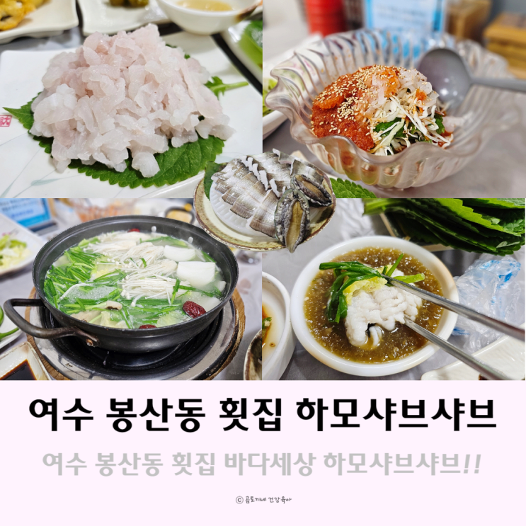 여수 봉산동 횟집 바다세상 하모샤브샤브 먹거리 특산품 여수 봉산동 횟집 바다세상 하모샤브샤브 먹거리 특산품
