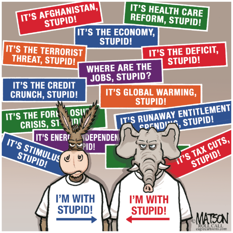  It's the economy, stupid