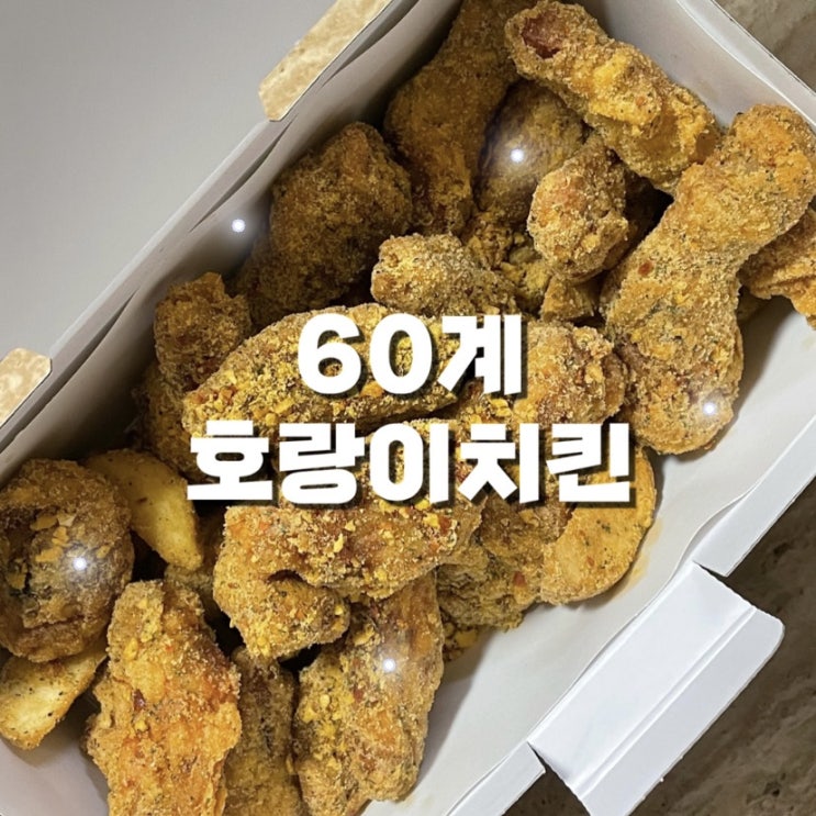60계 호랑이치킨 윙봉콤보 내돈내산 후기 (feat. 캐릭터 태호)