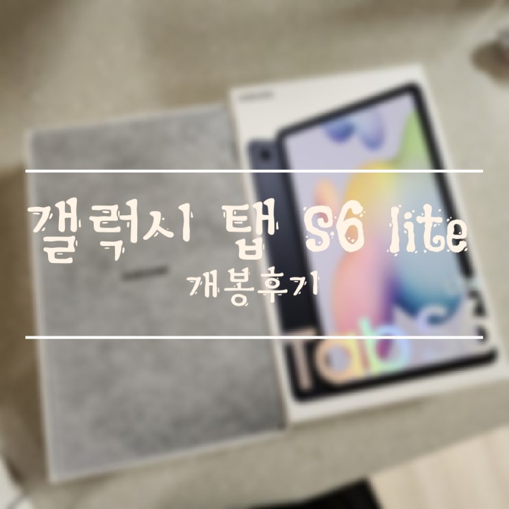 [삼성/내 돈 내산] 갤럭시탭 S6 lite 128GB 구매후기