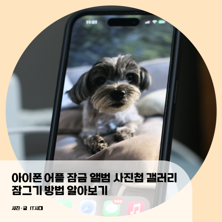  아이폰 어플 잠금 앨범 사진첩 갤러리 잠그기 방법 알아보기