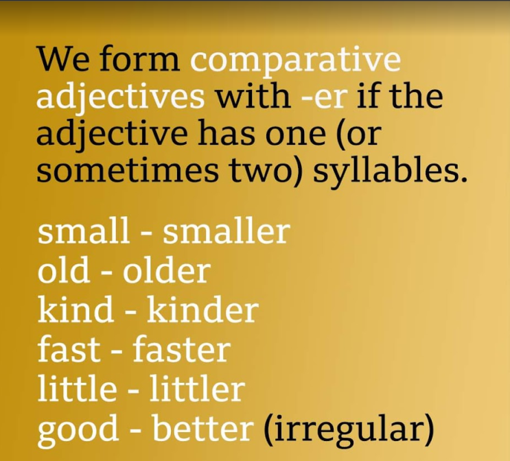  [영어] 비교급 형용사(comparative adjective) 사용방법
