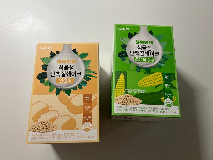 로엘 웰업 하루한끼 식물성 단백질 쉐이크 / 인절미,초당옥수수