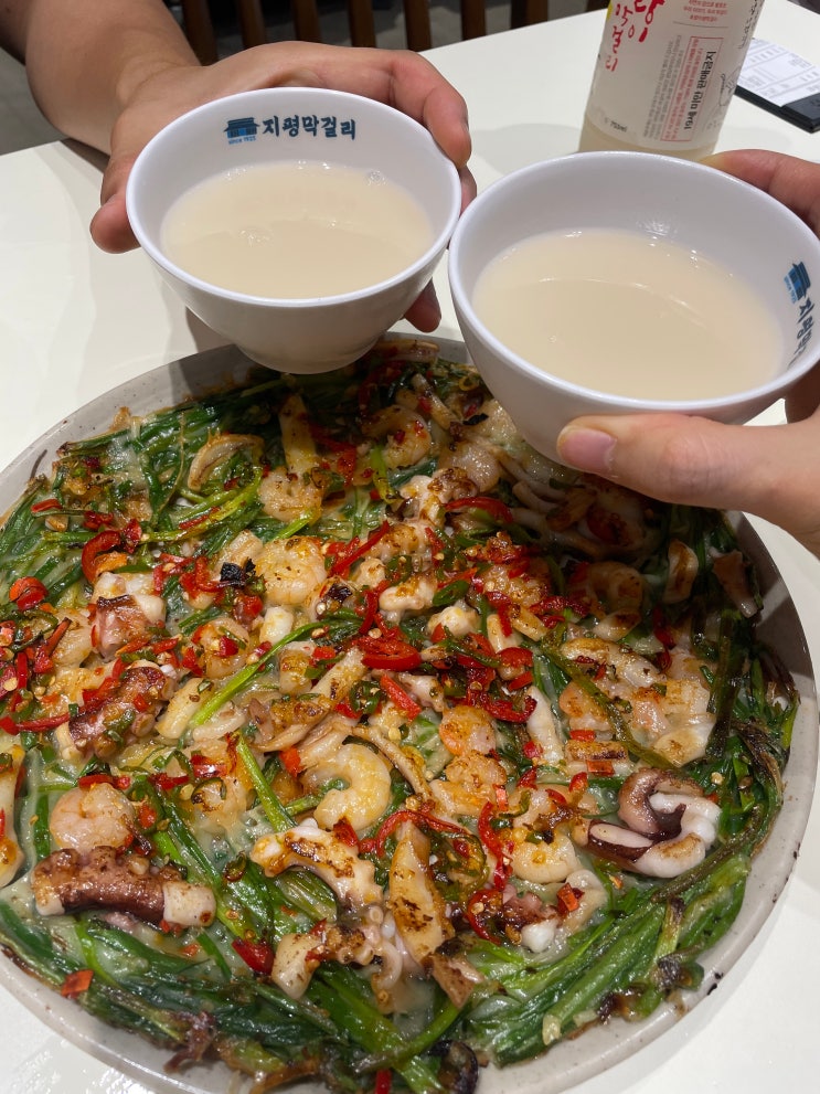  [맛집,일상] 조조칼국수 광교점, 시원한 칼국수와 푸짐,바삭한 해물파전, 그리고 막걸리