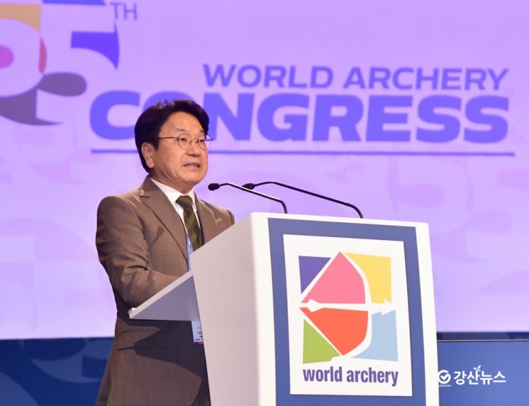 <b>강기정</b> 광주광역시장 “2025 광주 세계양궁대회,세계 <b>평화</b>... 