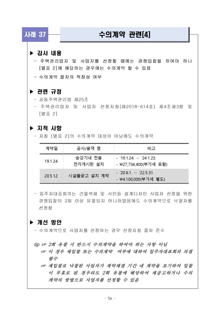   수의계약 관련[4]