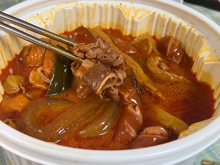  동대문엽기떡볶이의 신상 메뉴, 마라떡볶이 후기
