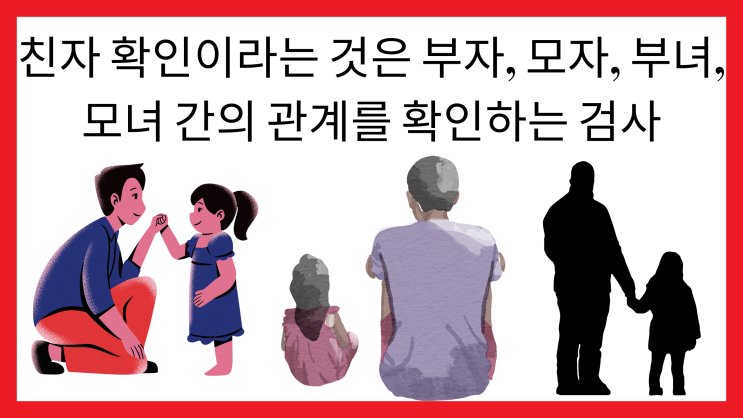  친자확인 유전자검사, 알아볼께요, 어떻게 하나요?