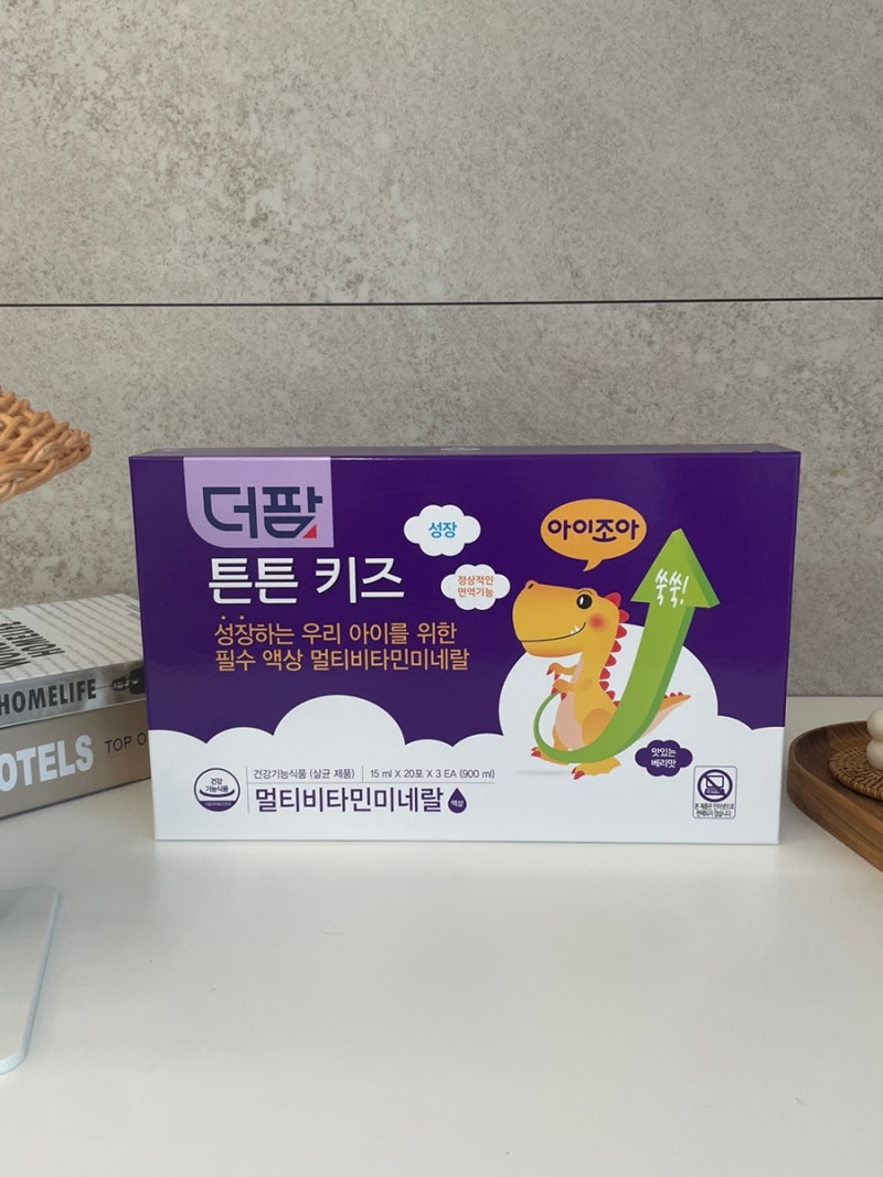 성장기영양제 더팜튼튼키즈 액상멀티비타민 맛있게 먹이자