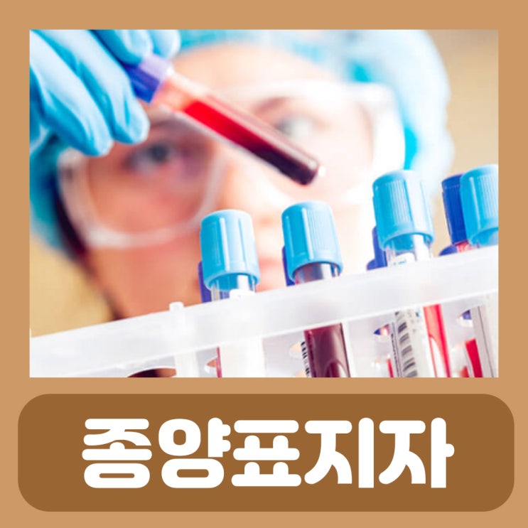  AFP 수치, CEA 수치, PSA 수치, CA15-3, CA19-9, CA125 수치 종양표지자 검사