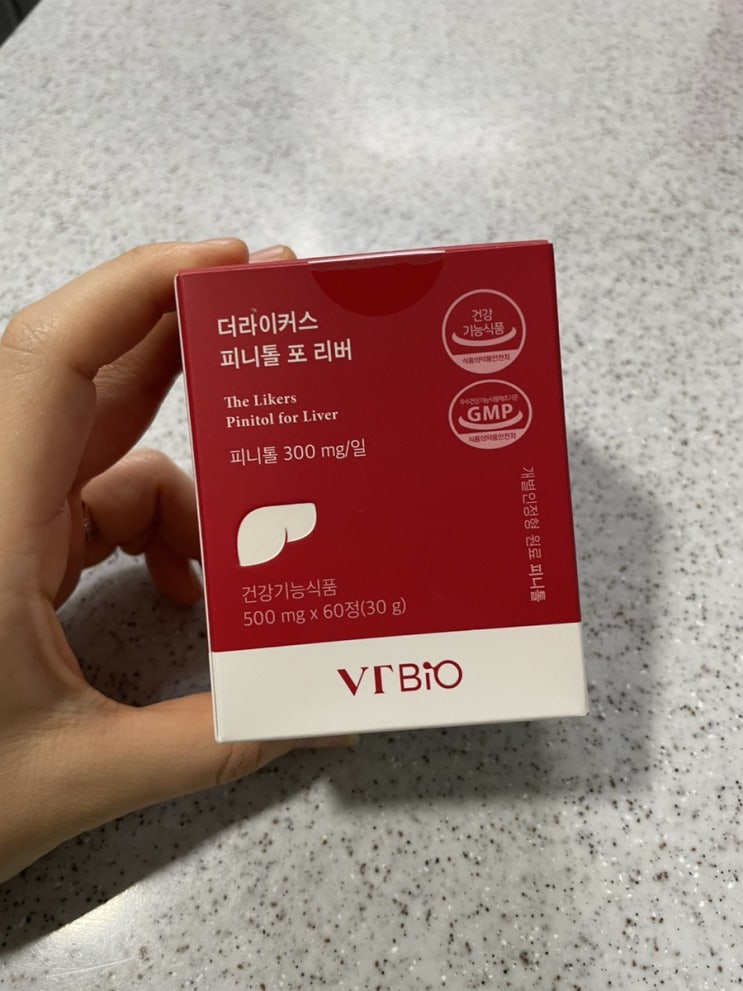  밀크씨슬 대신 간기능영양제 닥터브이티 더라이커스 피니톨 포리버