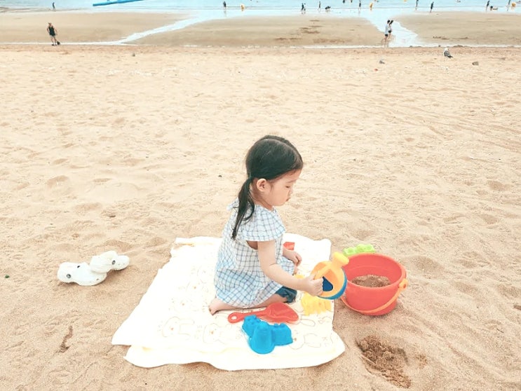 아기랑 인천 을왕리해수욕장 물놀이 모래놀이 파라솔 주차 정보 총정리