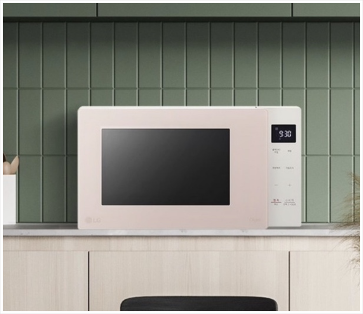  LG 디오스 오브제컬렉션 전자레인지 23L 크리스탈 핑크 MWJ23P