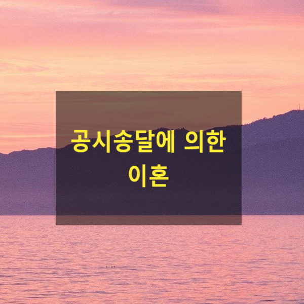  공시송달에 의한 이혼(가출한 배우자의 소제지를 모르는 경우)