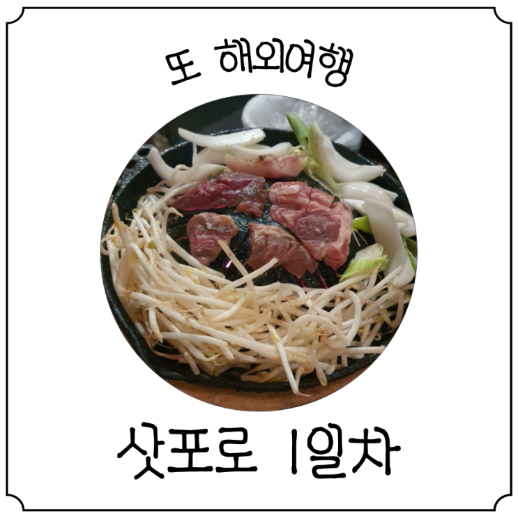 삿포로 여행 3박 4일 1일차 :: JR, 키타카, 오코노미야끼, 요시다포터, 징기스칸, 라멘, 편의점