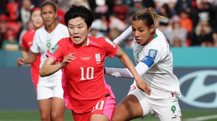 <b>여자</b> <b>월드컵</b> H조 <b>2차전</b> / 대한민국 대 모로코 결과 / <b>여자축구</b>... 