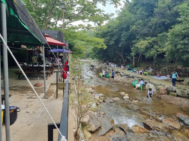 남한산성 계곡 물놀이와 오리백숙을 동시에 즐기는 현촌 남한산성 계곡 물놀이와 오리백숙을 동시에 즐기는 현촌