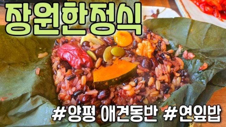  [양평 맛집] 장원한정식 연잎밥 한우국밥 애견동반가능