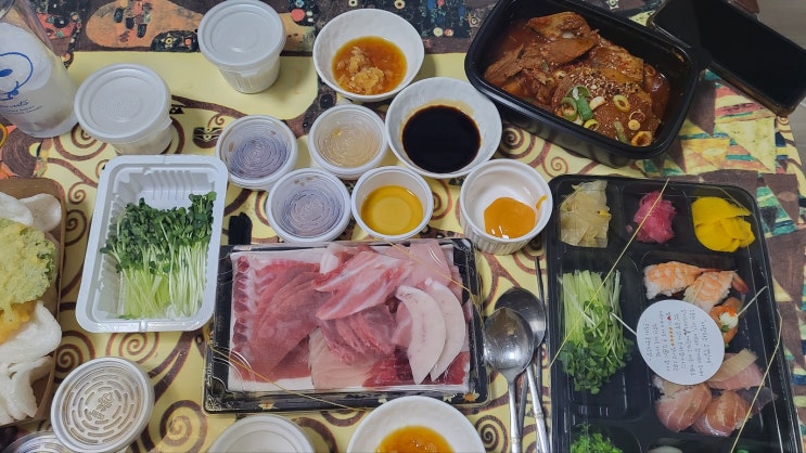  본 참치 에코 시티점 포장해 왔어요._전주 맛집 전주 송천동 맛집 전주 참치 회 맛집 전주 송천동 참치 맛집