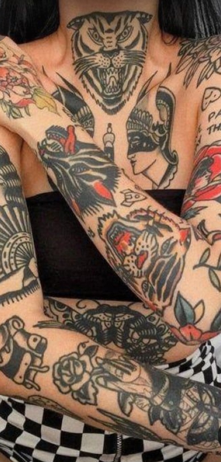 예쁜 여자 해외 타투 패션 스타일 사진 모음 인스타감성 / 전신, 목, 얼굴타투 / 올드스쿨 뜻, 스웩 스웨그 뜻 : 네이버 블로그