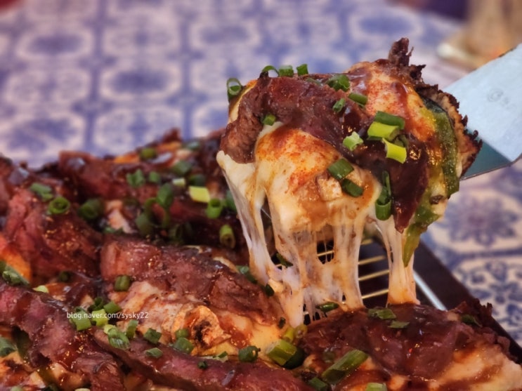  히밥님 추천하신 수비드스테이크 피자후기! 라페스타맛집인 '피자힙 일산라페스타점' 역시 최고!