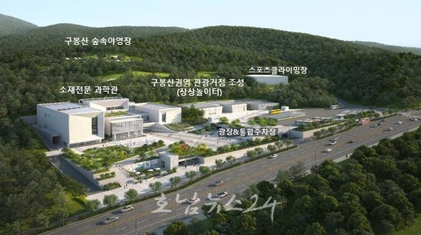  광양시 구봉산 자락 중앙근린공원 내 가족형 어린이 테마파크 조성 사업 속속 착공