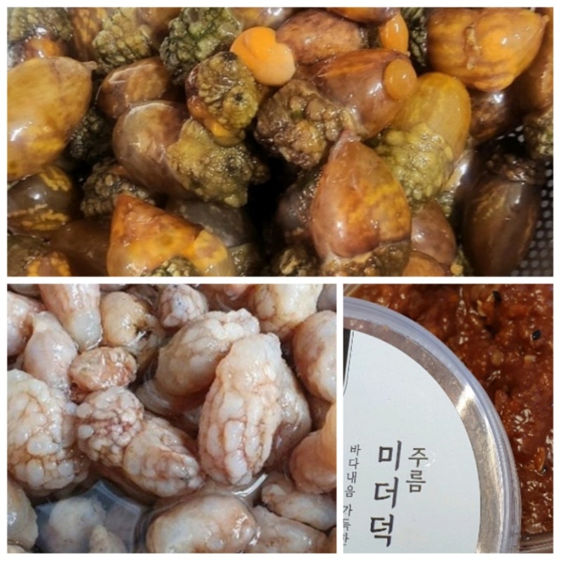 미더덕 오만둥이 젓갈/손질